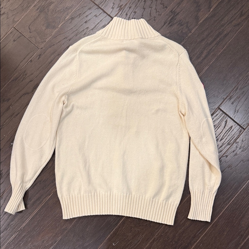 Cream Amundsen BNWT Half-Zip Knit Sweater with Ribbed Collar - Picture 10 of 13